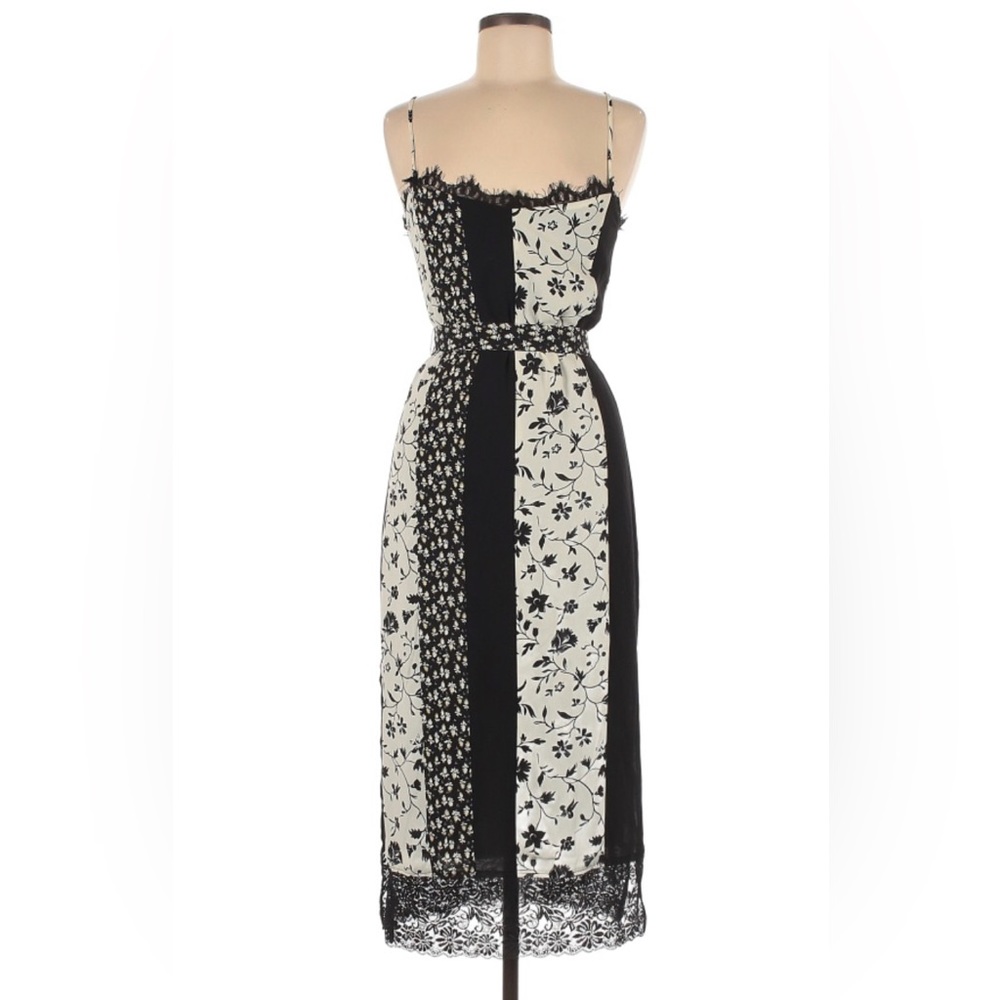 Likely Size 2 Black and White Shift Pattern Dress